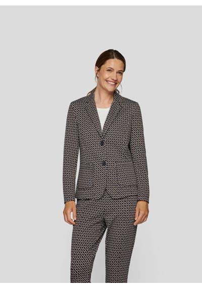 Пиджак-пиджак Eleganter Blazer mit geometrischem Allover-Print