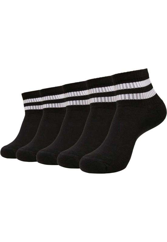 Базовые носки Urban Classics Unisex Sporty Half Cuff Logo Socks 5-Pack