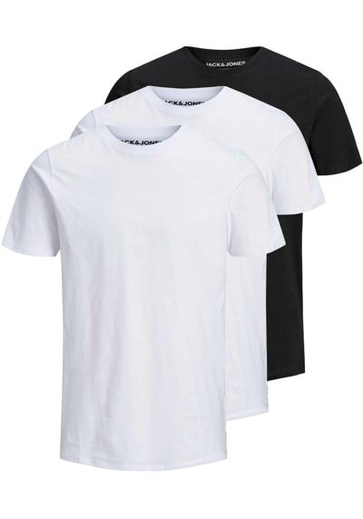 рубашка с круглым вырезом JJEORGANIC BASIC TEE SS O-NE 3PK MP NOOS