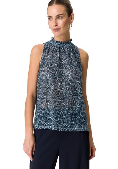футболка zero Shirt mit gerafftem Stehkragen