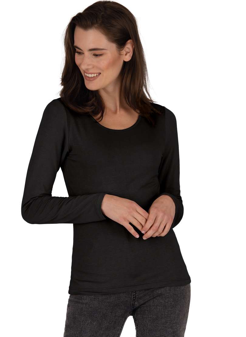 Длинный рукав TRIGEMA Shirt aus Viskose Langarm