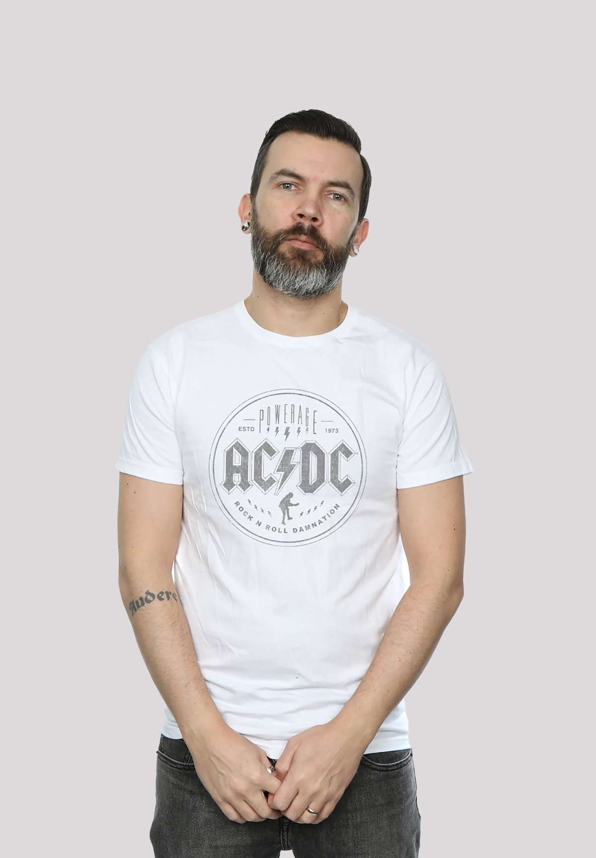 футболка ACDC Rock N Roll Damnation fur Kinder & Herren