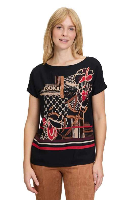 Рубашка с коротким рукавом Blusenshirt mit Aufdruck