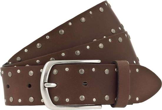 Ремень с заклепками в винтажном стиле