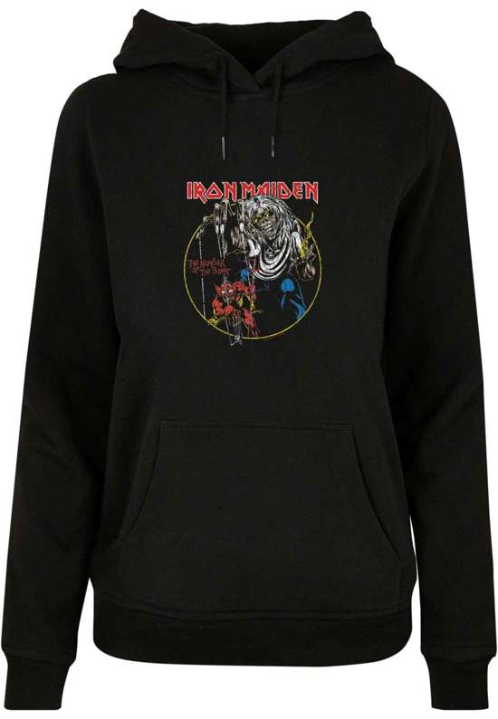 Толстовка с капюшоном Damen Ladies Iron Maiden - Colours Circle Basic Hoody