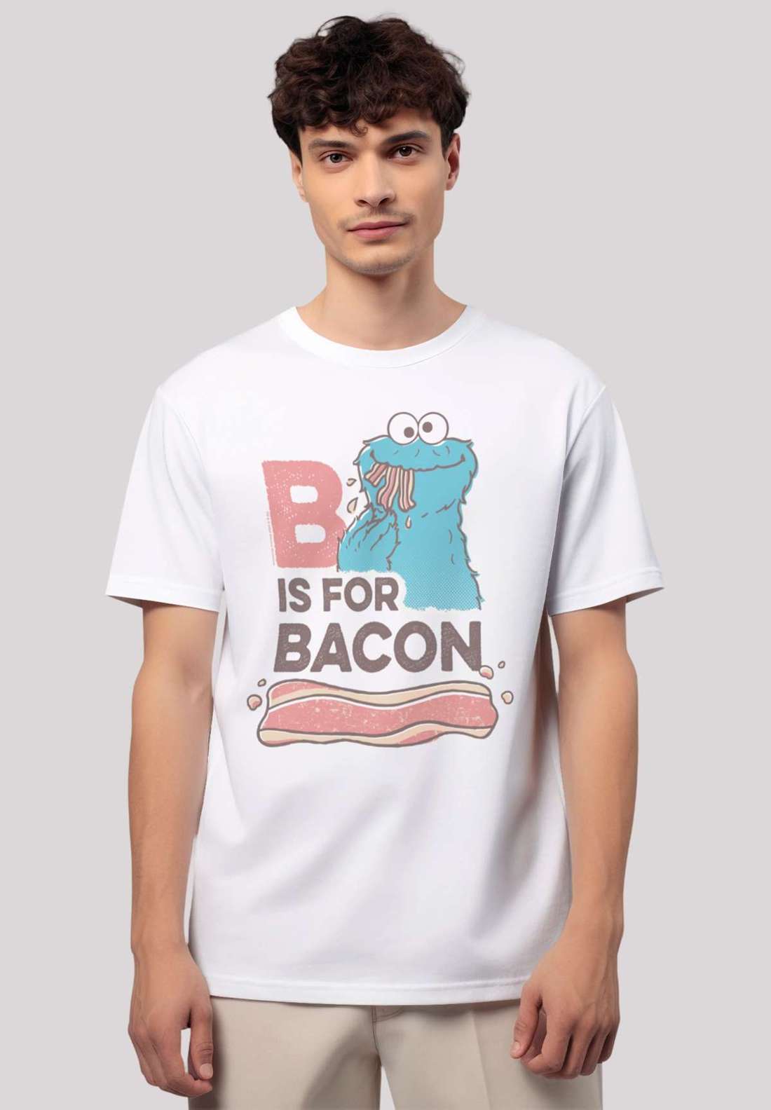 футболка Sesamstraße Cookie Monster Bacon