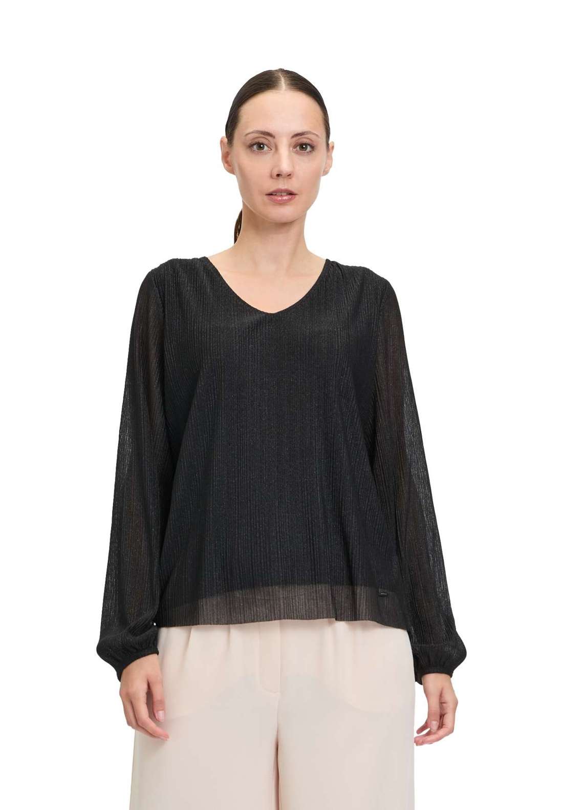 Рубашка с коротким рукавом Betty & Co Blusenshirt mit Lurexfaden