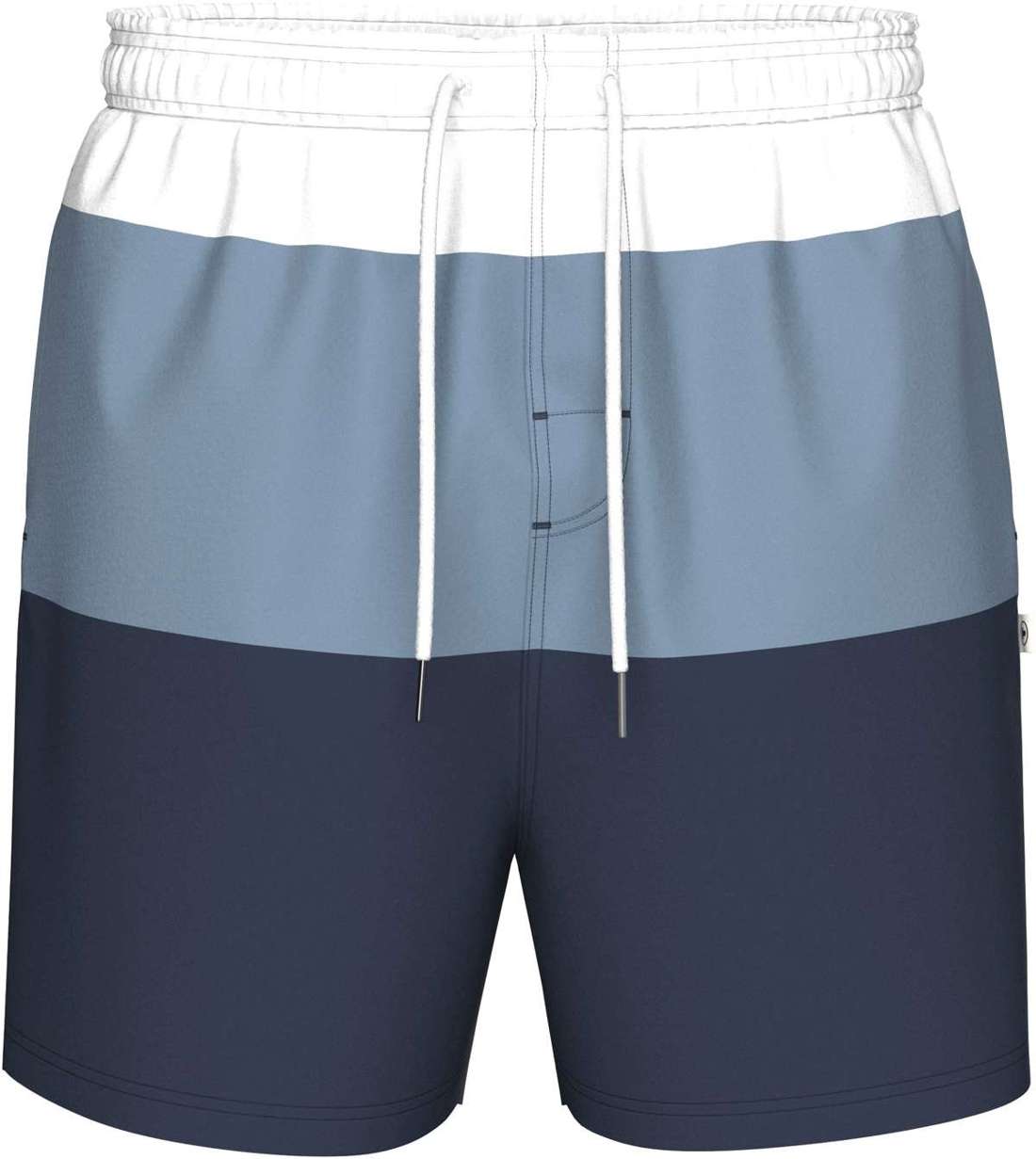 Плавки с полосками и практичными боковыми карманами.