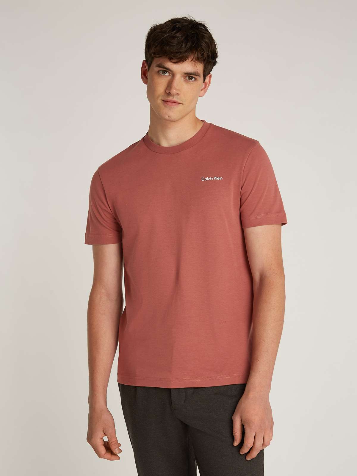 Футболка с логотипом на груди MICRO LOGO INTERLOCK T-SHIRT