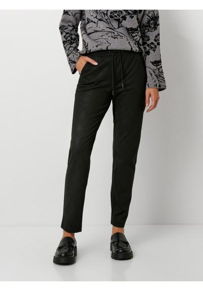 Брюки без застежки с мелким узором Sue Modern Chic