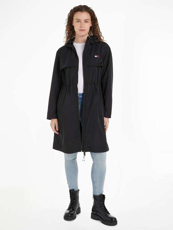 Ветровка с капюшоном и фирменным лейблом Tommy Jeans TJW CHICAGO WAISTED COAT EXT