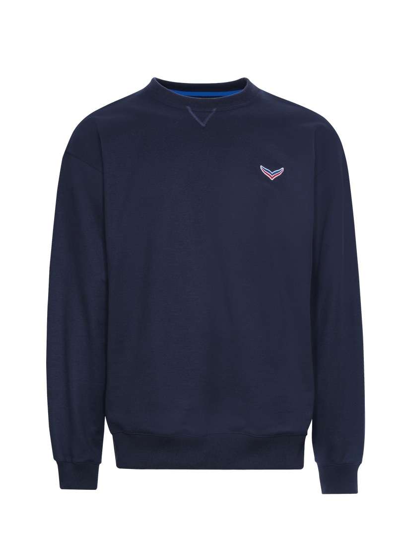 толстовка TRIGEMA Oversized Sweatshirt mit Logo-Patch