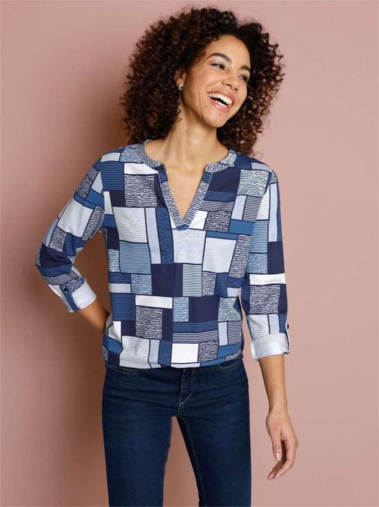 Рубашка с длинным рукавом Druck-Shirt