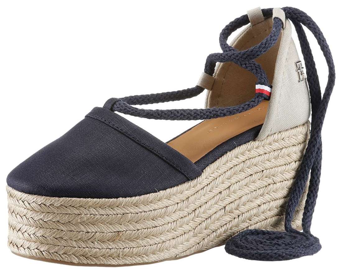 Эспадрилья CLOSED TOE LINEN FLATFORM