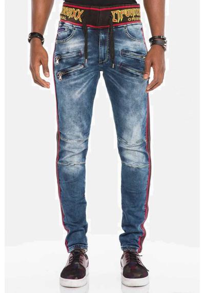 Облегающие джинсы с поясом на кулиске. Jeans