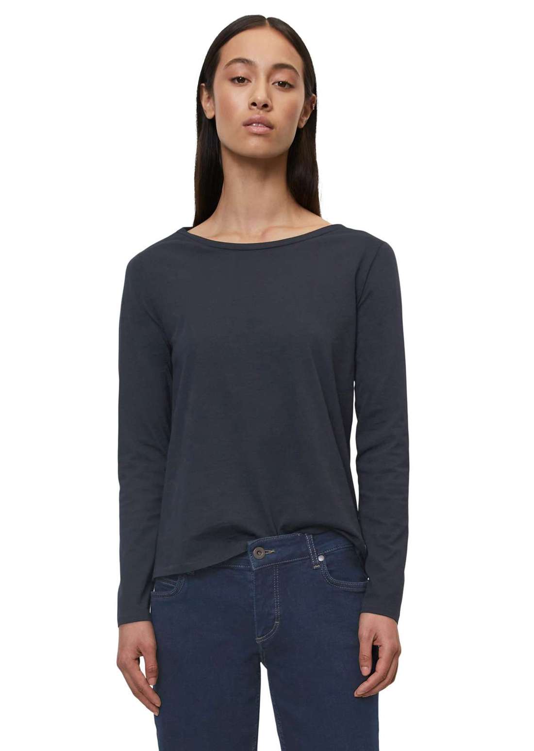 Рубашка с длинным рукавом in Organic Cotton-Qualität