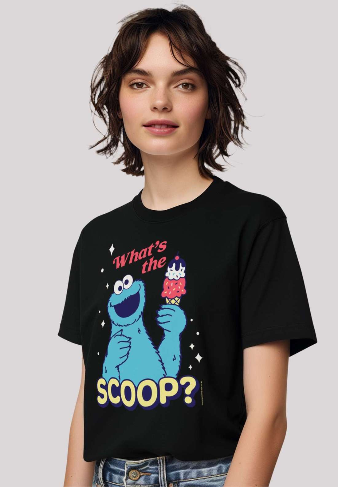 футболка Sesamstraße Cookie Monster Scoop
