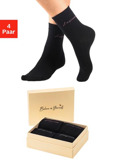 Базовые носки (коробка, 4 пары), в красивой подарочной упаковке.