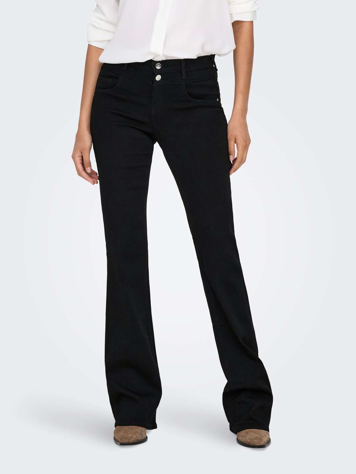 Джинсы Bootcut ONLRAIN MID FRONT YOKE FLARED DNM BOX X