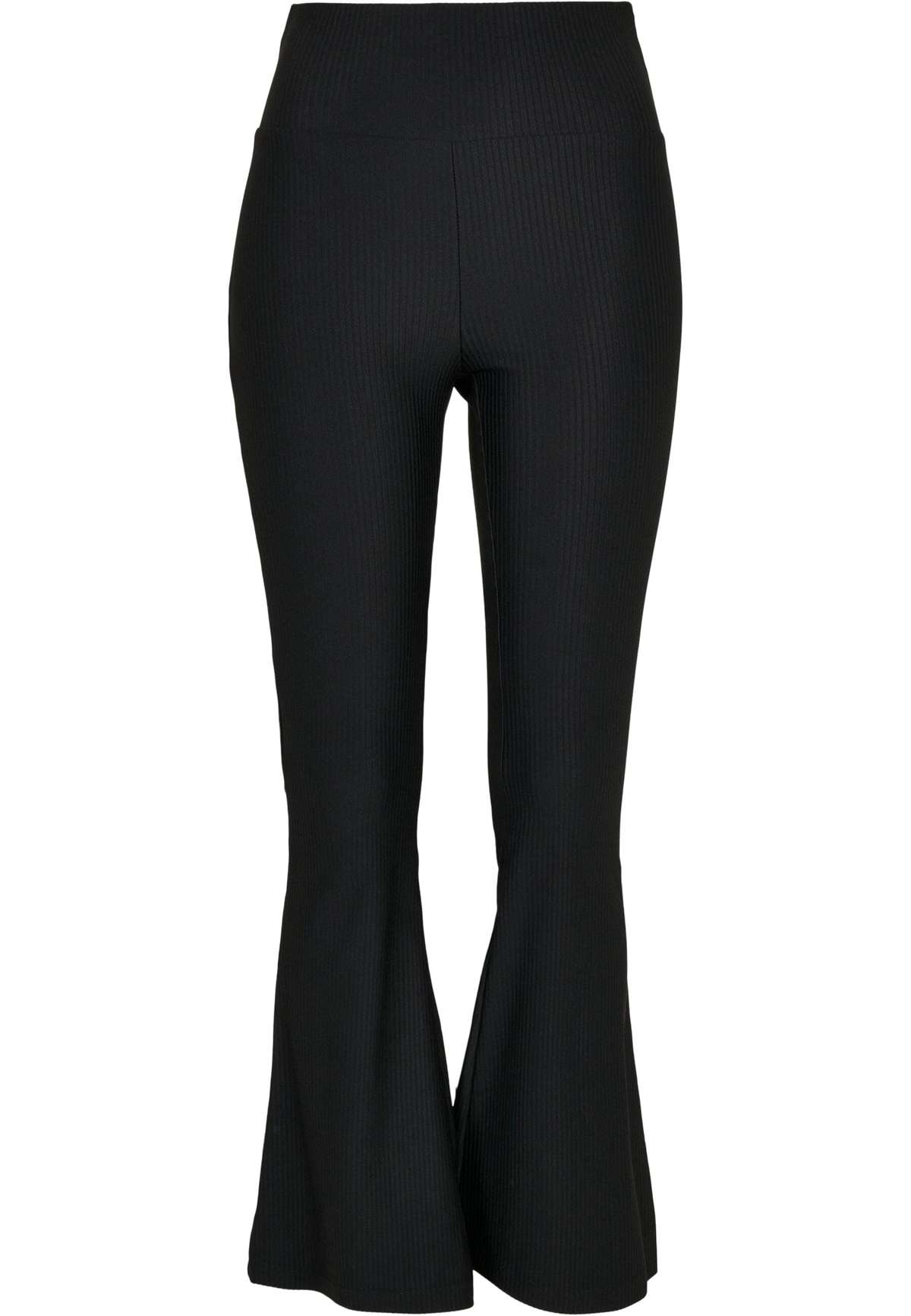 леггинсы Urban Classics Damen Ladies High Waist Rib Boot Cut Leggings