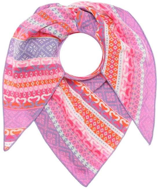 Треугольный шарф с ярким узором "Rio"