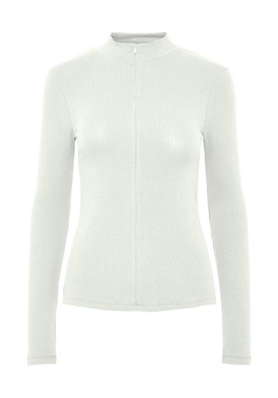 рубашка с воротником стойкой PCKITTE ZIP LS T-NECK TOP NOOS BC