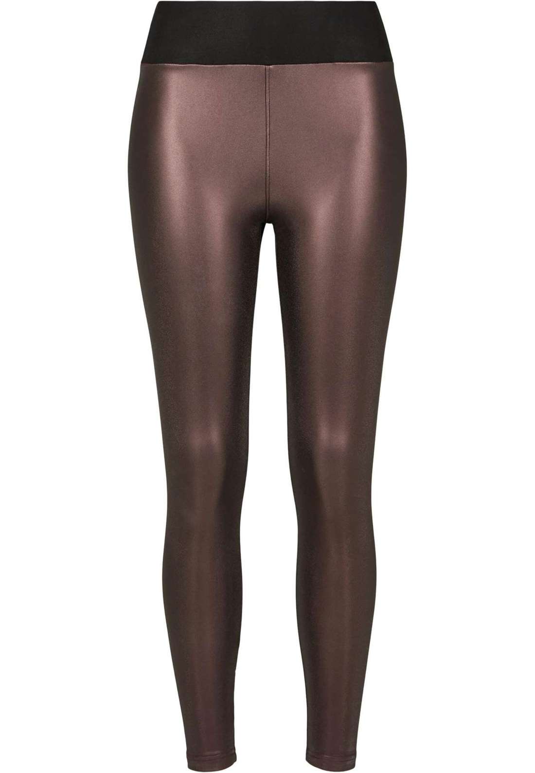 леггинсы Urban Classics Damen Ladies Faux Leather High Waist Leggings