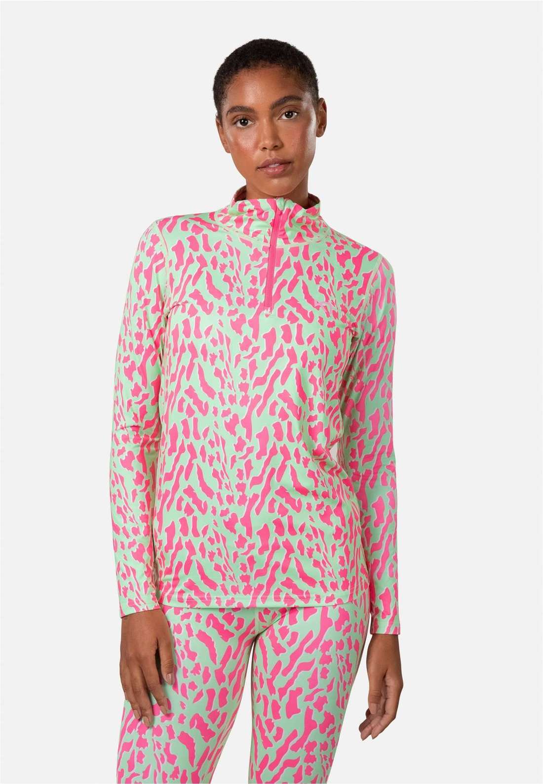 Функциональная рубашка с молнией 1/4 и воротником стойкой. FRYD