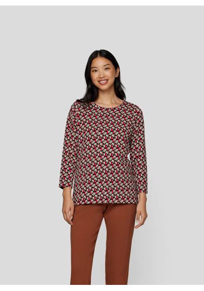 Рубашка с принтом 3/4-Arm-Shirt mit geometrischem Muster