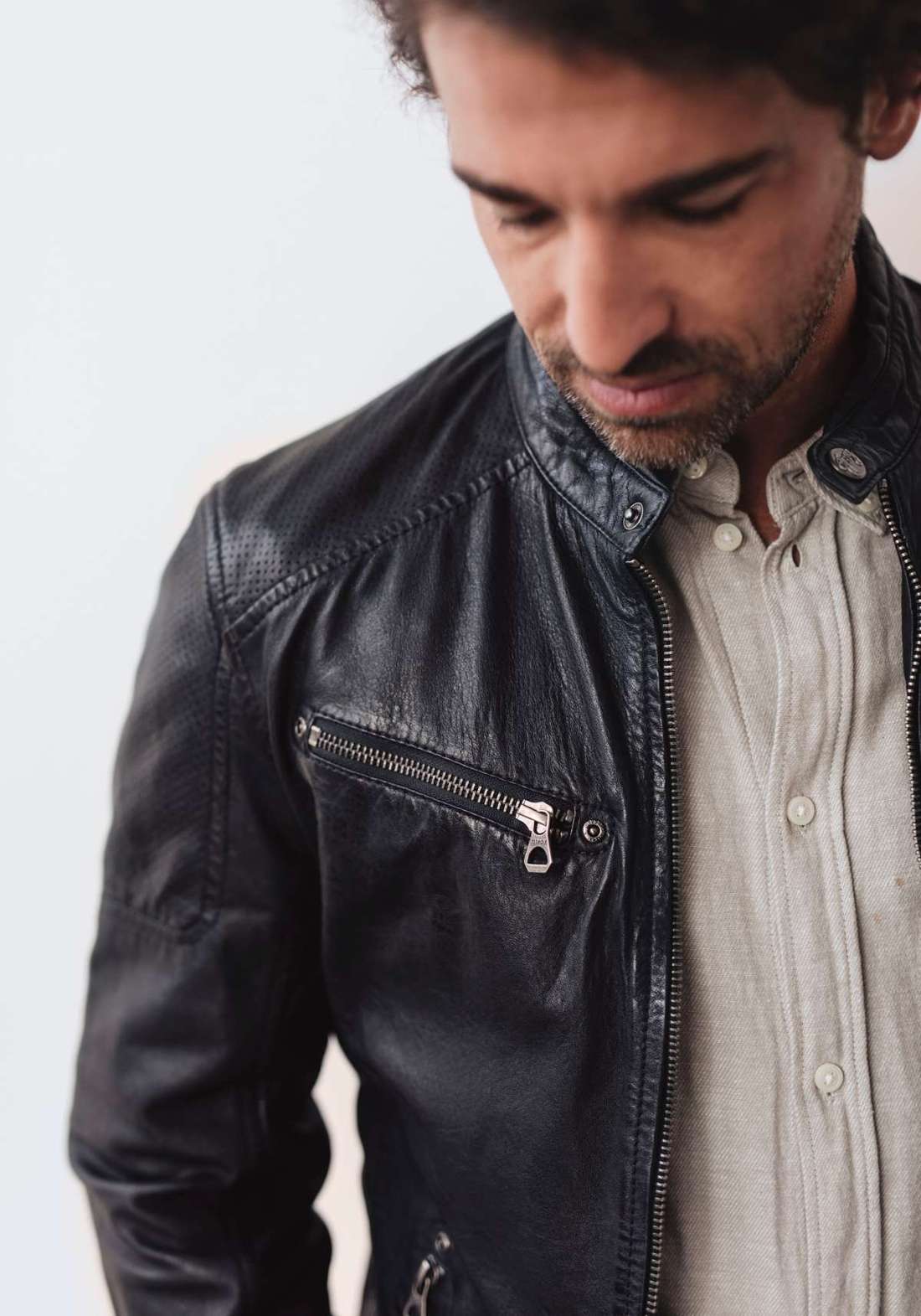 Кожаная куртка Marc LAKEV