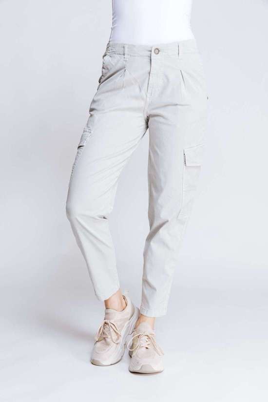 Брюки-карго однотонного цвета