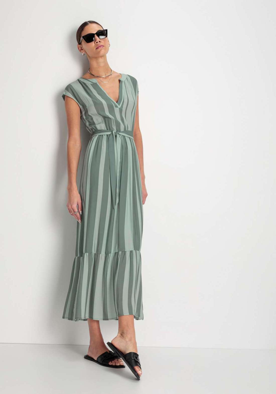 Платье миди с завязкой - НОВАЯ КОЛЛЕКЦИЯ