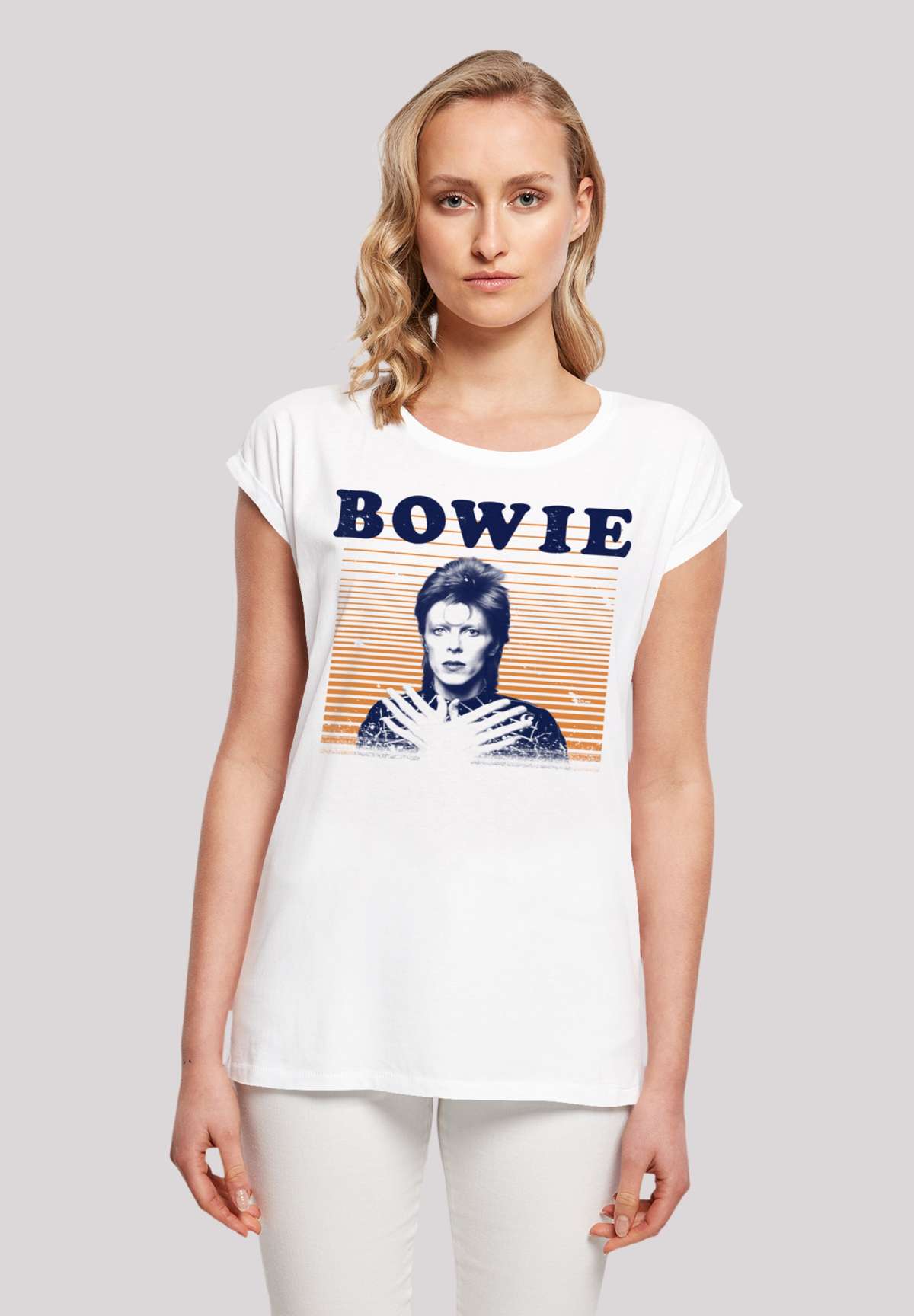 футболка David Bowie Orange Stripes