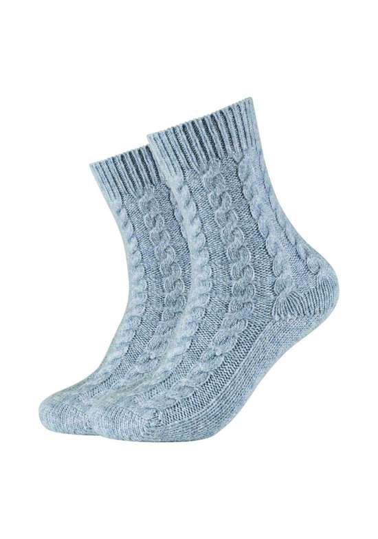 Носки Socken Cosy Kuschelsocken Flauschig Warm Damen Zopfmuster Lang