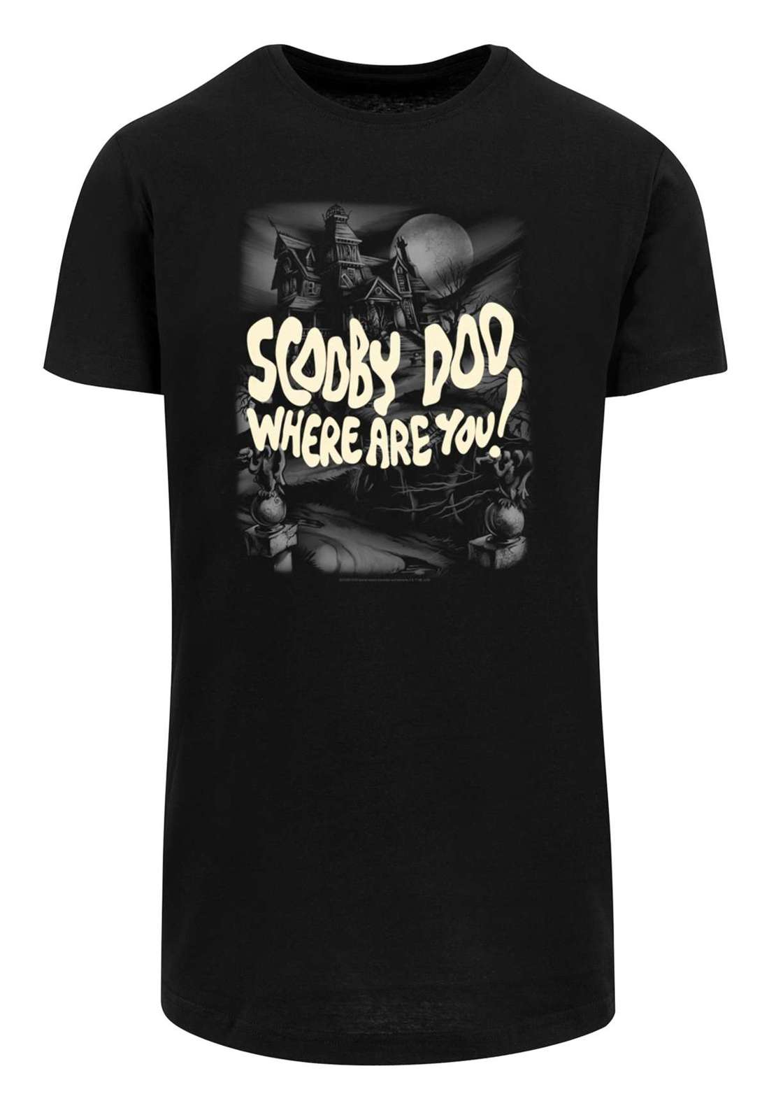 Рубашка с коротким рукавом Herren Scooby Doo Scary Castle with Shaped Long Tee