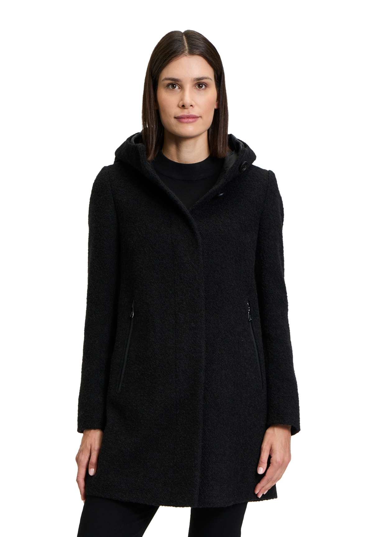 Шерстяная куртка с капюшоном Wolljacke mit Kapuze