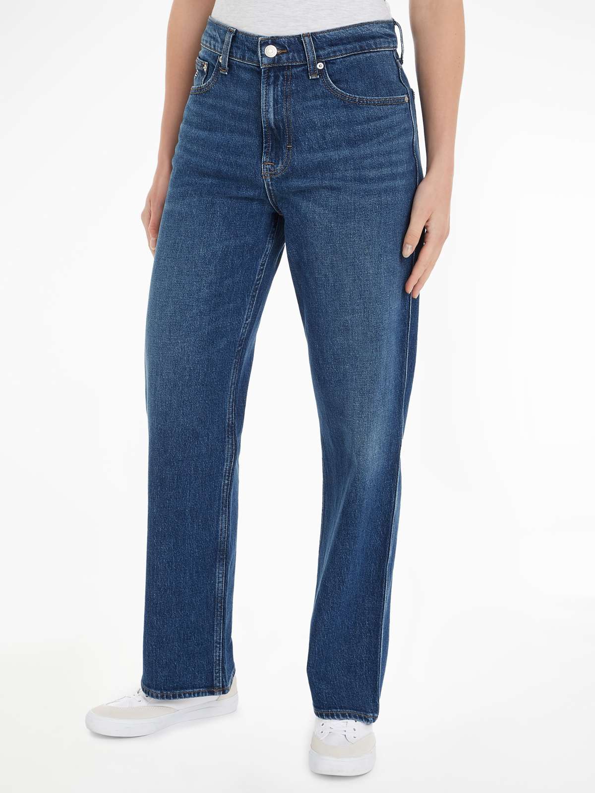 Джинсы свободного кроя с логотипом BETSY MD LS CH0152