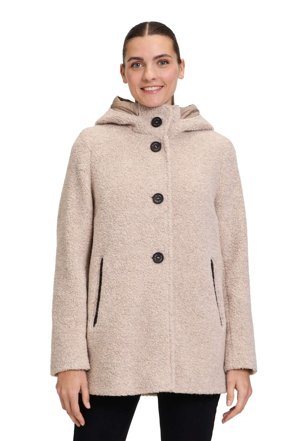 Шерстяная куртка с капюшоном Wolljacke mit Kapuze