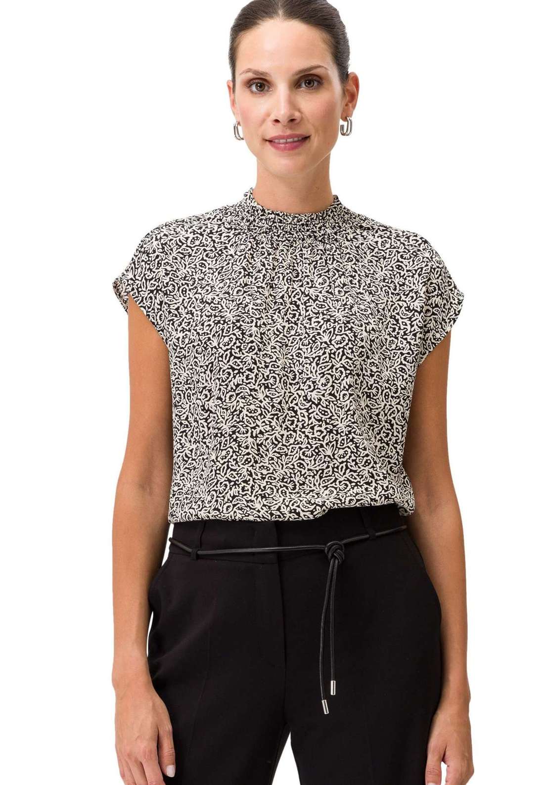 Рубашка-блузка zero Blusenshirt mit Flower Print