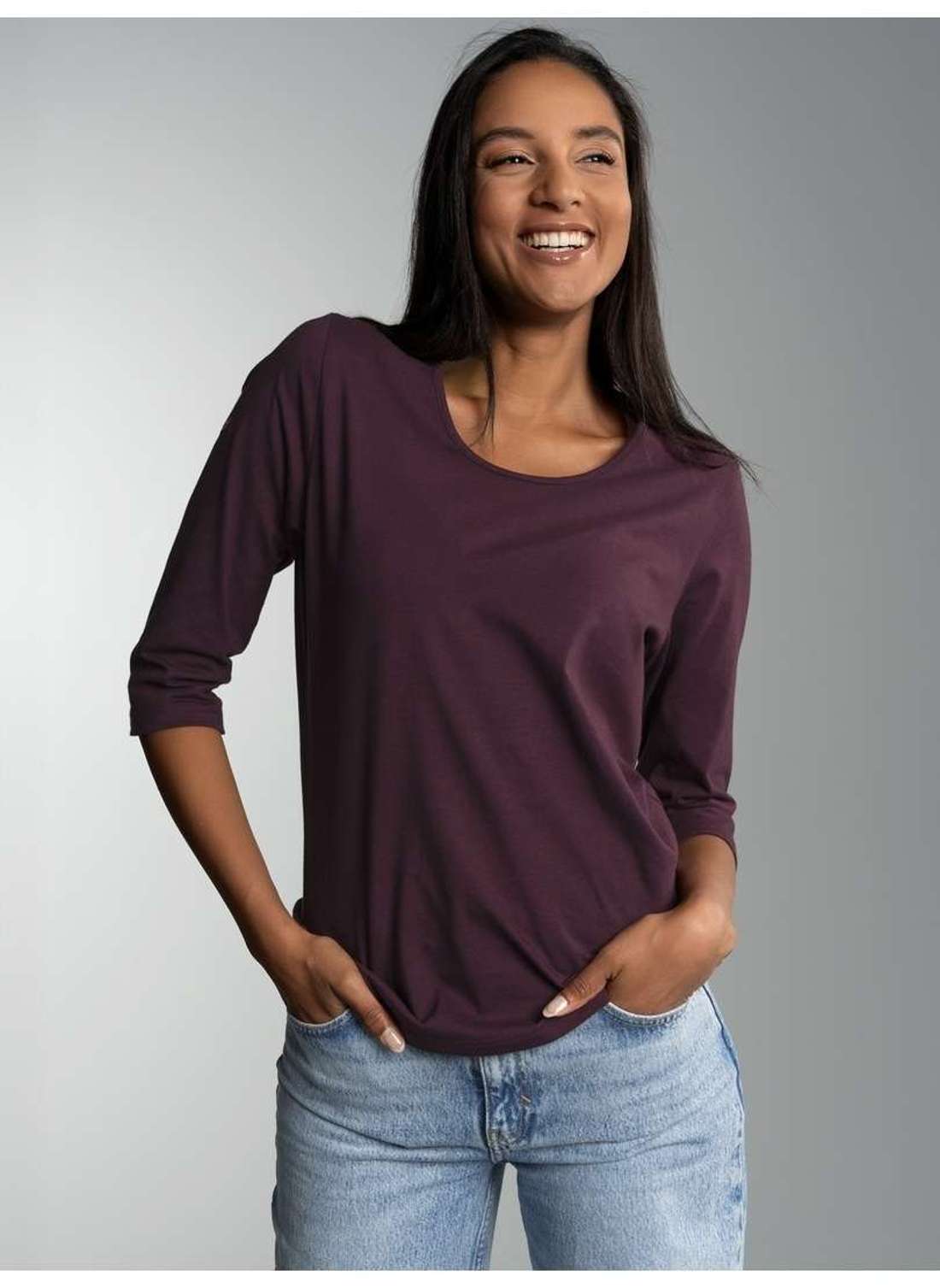 футболка TRIGEMA 3/4 Arm Shirt aus Biobaumwolle