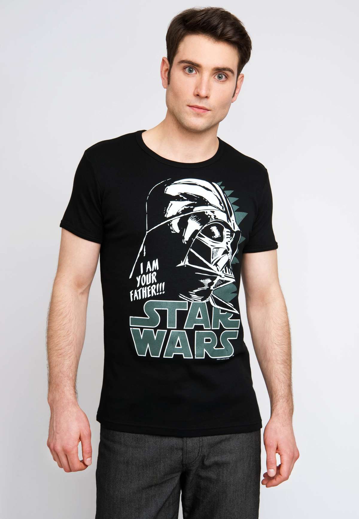 Футболка с ярким принтом-логотипом Darth Vader