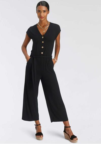 Комбинезон-кюлот с планкой на пуговицах