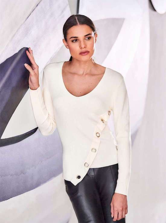 свитер с V-образным вырезом Pullover