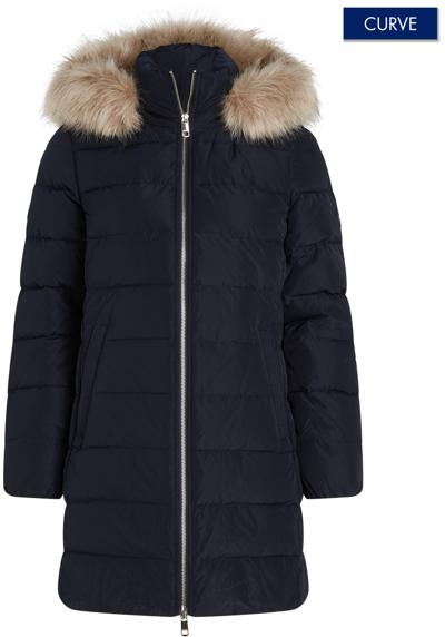 Стеганое пальто больших размеров. CRV TYRA HERITAGE COAT WITH FUR