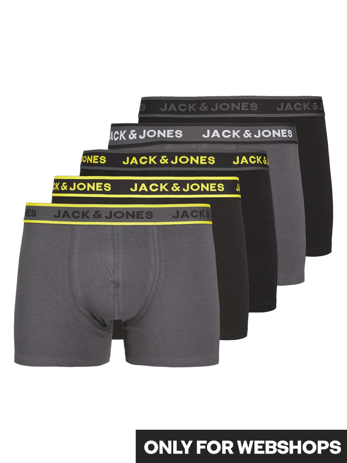 Боксеры JACSPEED SOLID TRUNKS 5 PACK