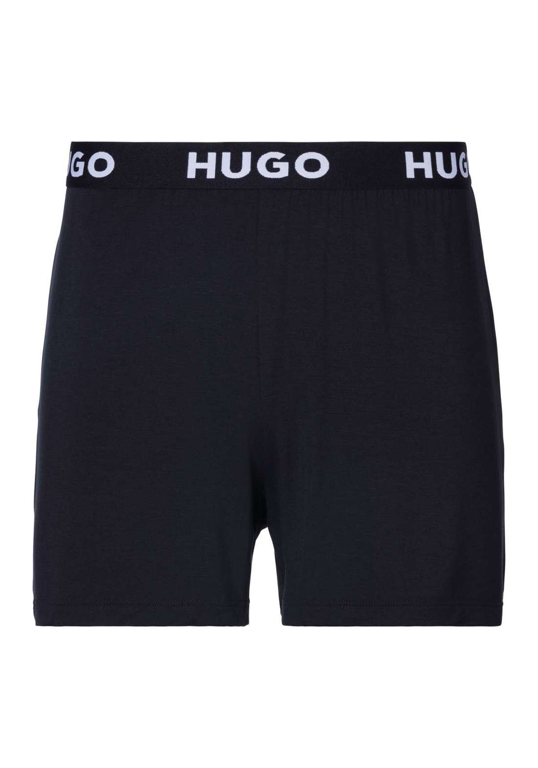 Шорты для сна с эластичной тесьмой с логотипом Hugo на поясе. UNITE_SHORTS 10247048 01