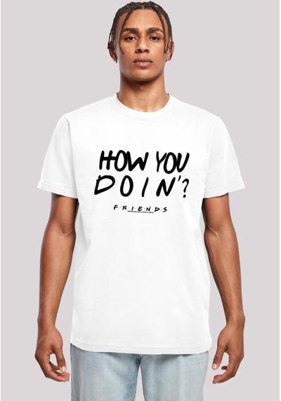 футболка FRIENDS TV Serie How You Doin? WHT