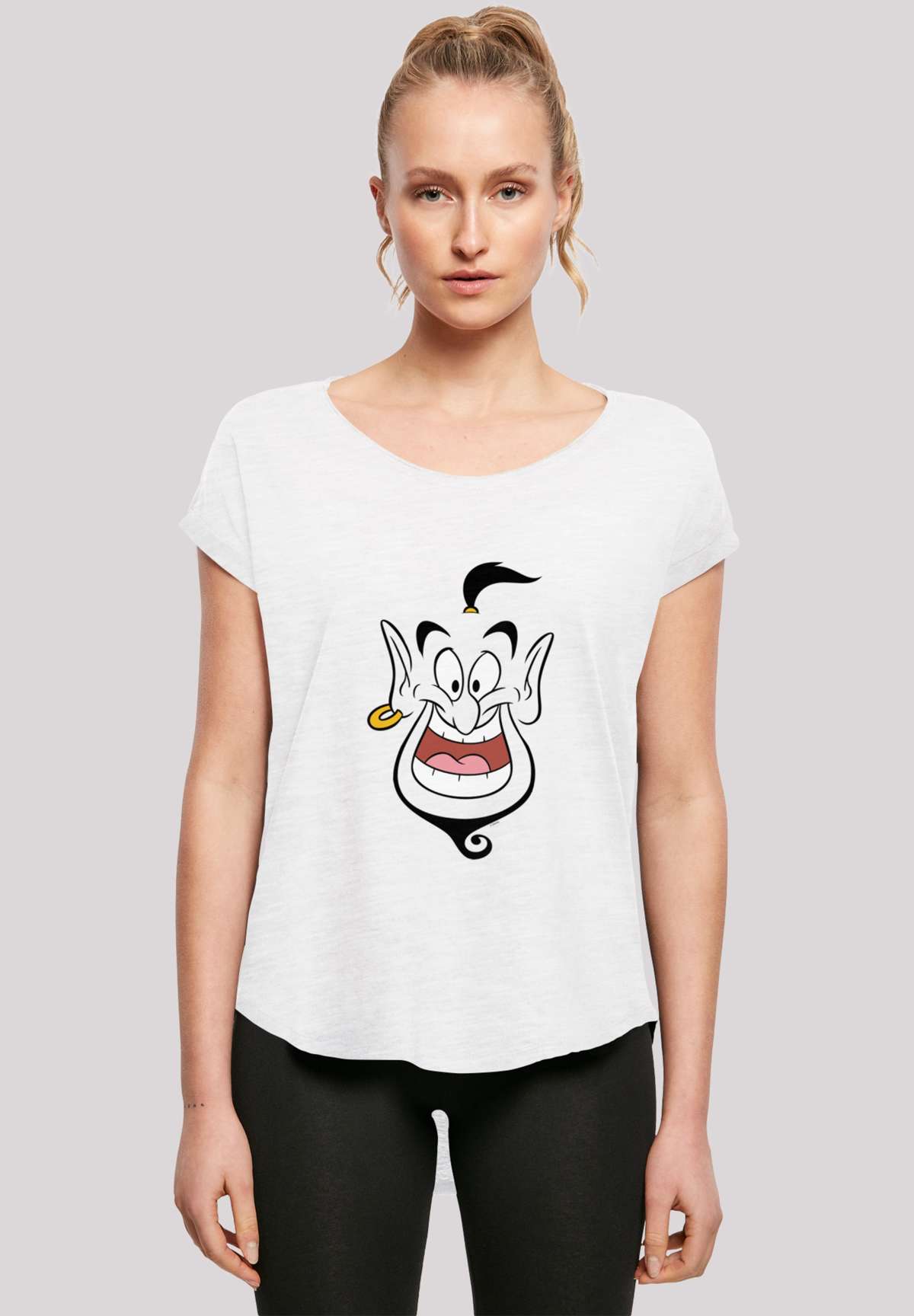 футболка Long Cut T-Shirt Disney Aladdin Genie Face