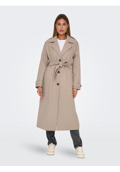 Длинное пальто из шерсти ONLNALINA X-LONG WOOL TRENCHCOAT OTW
