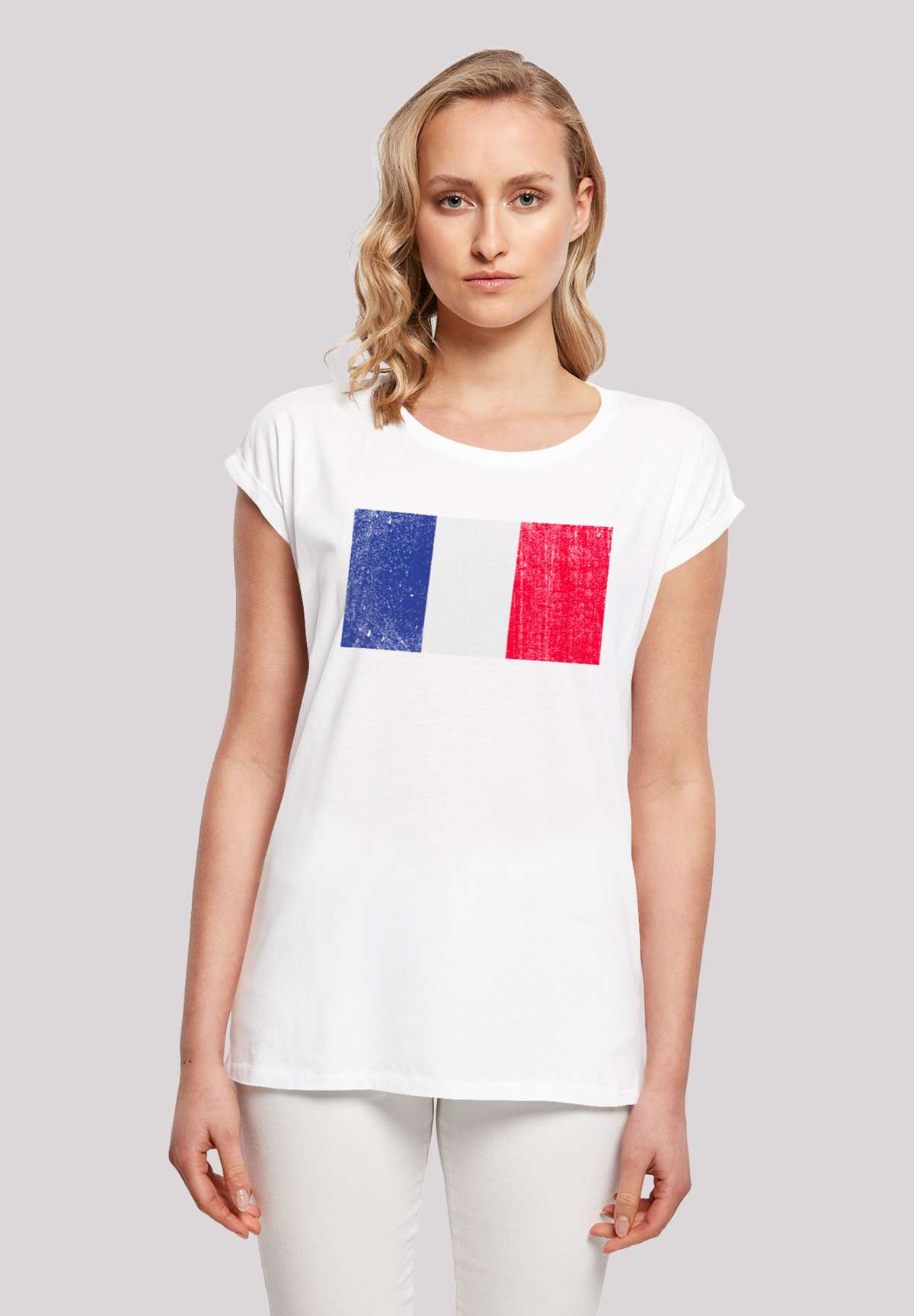 футболка France Frankreich Flagge distressed